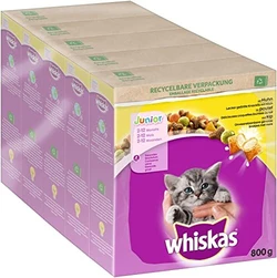 Whiskas Droge Brokjes 2-12 maanden Kip  5x800