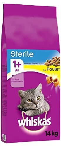 Whiskas Droge Brokjes 1+ Kip 14 kg