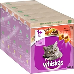 Whiskas Droge Brokjes 1+ Rund 5x800g