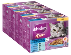Whiskas Maaltijdzakjes 1+ Ocean Delights in gelei 48 x 85 g