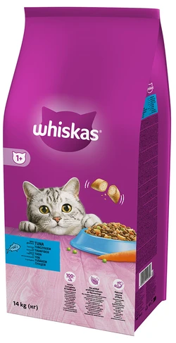Whiskas Droge Brokjes 1+ Tonijn 14kg