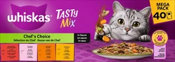 Whiskas Maaltijdzakjes 1+ Mix Selectie in Saus 40x85g