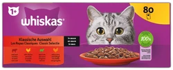 Whiskas Maaltijdzakjes 1+ Classic Selectie In Saus 80x85g