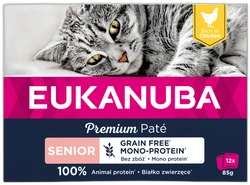 Eukanuba Graanvrij Pate Senior Kip 12x85g