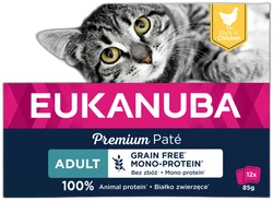 Eukanuba Graanvrij Pate Adult Kip 12x85g