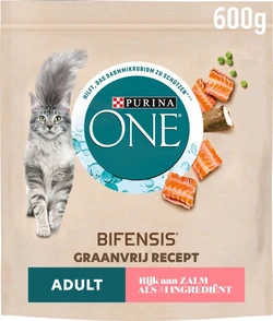 Purina ONE Graanvrij Adult - Kattenvoer - Zalm - 6 x 600g Purina ONE Graanvrij Adult - Kattenvoer - Zalm - 6 x 600g