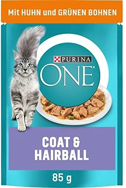 Purina One Vacht en Haarbal Natvoer 85g Purina One Vacht en Haarbal Natvoer 85g