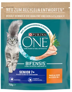 Purina One Senior 7+ Kip 750g