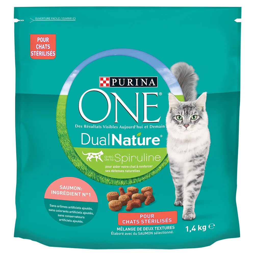 Purina One DualNature Sterilised Zalm 650g