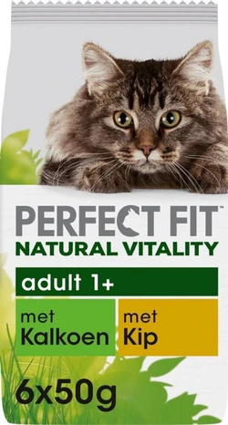 Perfect Fit Adult 1+ - Kattenvoer Natvoer - Kalkoen & Kip - 36 x 50 g Perfect Fit Adult 1+ - Kattenvoer Natvoer - Kalkoen & Kip - 36 x 50 g