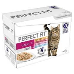 Perfect Fit Adult 1+ Mixpack Natvoer Katten - 12x85g
