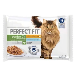 Perfect Fit 4x85g  Sterile Senior Mixpack Kattenbrokken