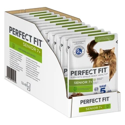 Perfect Fit Senior 7+ met Kalkoen & Wortel  Kattenvoer 12 x 85g