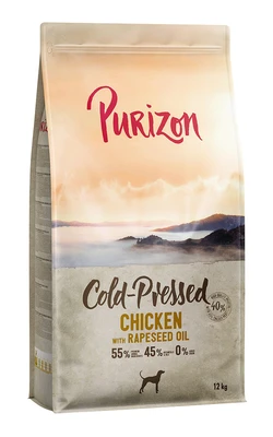Purizon Coldpressed Kip met koolzaadolie Honden Droogvoer 12 kg