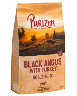 Purizon Adult Black Angus-Rund met Kalkoen 12 kg