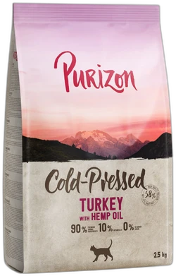 Purizon Hondenvoer Adult Coldpressed Kalkoen met Hennepolie Droogvoer 2.5kg