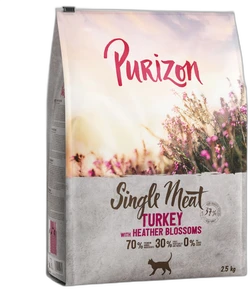 Purizon Single Meat Kalkoen met Heidebloesem Kattenvoer 2,5 kg