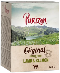 Purizon Adult Kipfilet met Lam & Zalm Kattenvoer Natvoer 6 x 70 g