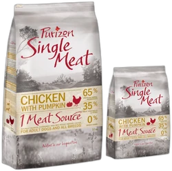 Purizon 12 kg + 2 kg gratis! 14 kg  - Single Meat Kip met Pompoen