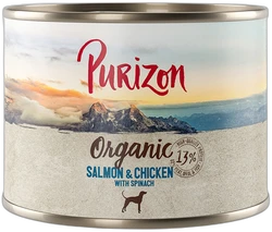 Purizon  Adult Organic: Zalm en kip met spinazie 200 g