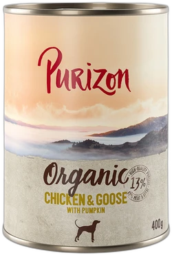 Purizon Adult Organic: Kip en gans met pompoen 400 g