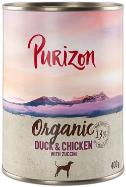 Purizon Organic Eend en kip met courgette 400 g