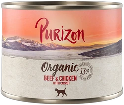 Purizon Organic Rund en kip met wortel 200 g