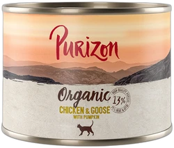 Purizon Organic Kip en gans met pompoen natvoer 200 g