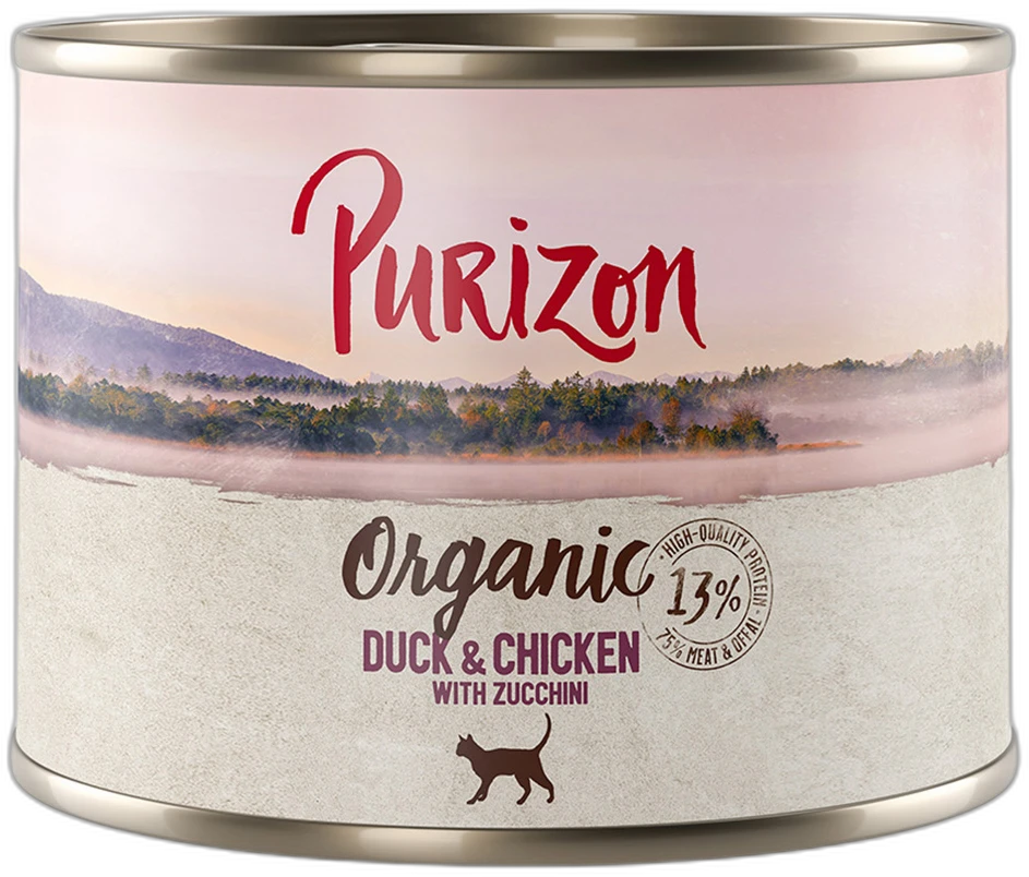Purizon Organic Eend en kip met courgette 85 g