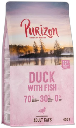 Purizon Adult Eend & Vis  Kattenvoer droog 400 g