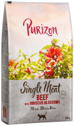 Purizon  Single Meat Rund met Hibiscusbloesem Kattenvoer 2,5 kg
