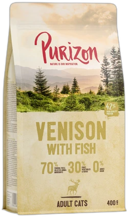 Purizon Adult Hert & Vis Kattenvoer droog 400 g