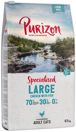 Purizon Kattenvoer Adult Large Kip & Vis 6,5 kg