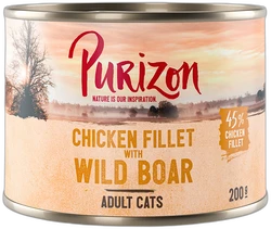 Purizon Kipfilet met Wild Zwijn Natvoer 200 g