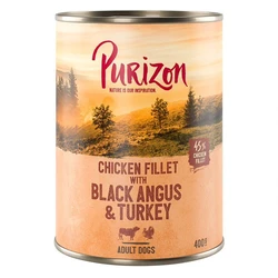 Purizon Single Meat Rundvlees met hibiscusbloemen 400 g