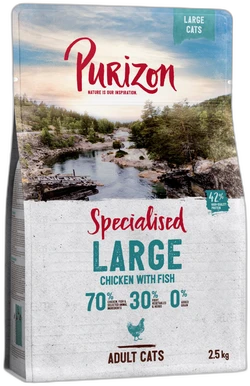 Purizon Large Adult Kip & Vis 2,5 kg