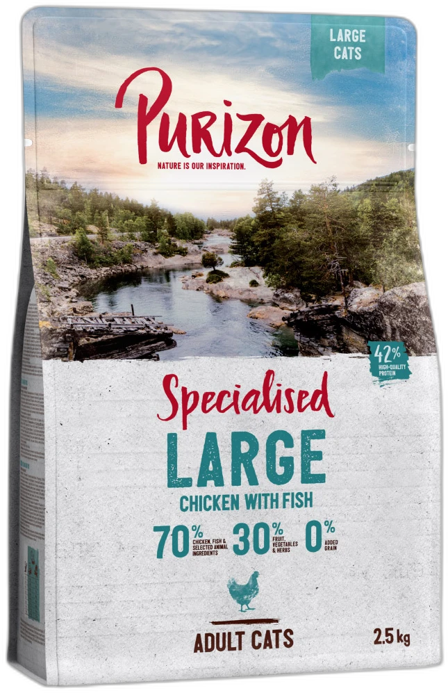 Purizon  Large Adult Kip & Vis  Kattenvoer droog 400 g