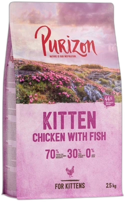 Purizon Kitten Kip & Vis  Kattenvoer droogvoer 2,5 kg