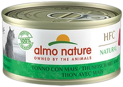 Almo Nature HFC Natural Tonijn met Mais 70g Almo Nature HFC Natural Tonijn met Mais 70g