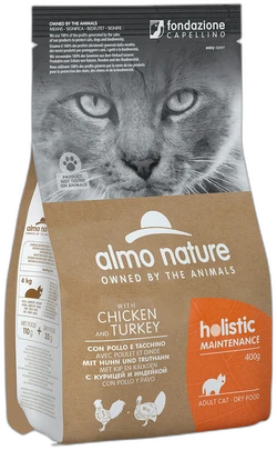 Almo Nature Holistic Maintenance Kip & Kalkoen Droogvoer 400g