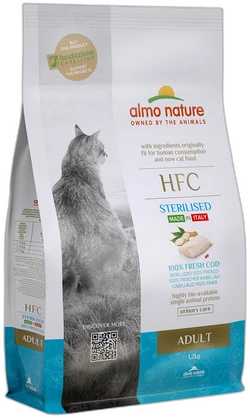 Almo Nature HFC Adult Sterilised Verse Kabeljauw Droogvoer 1,2 kg