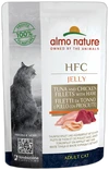 Almo Nature HFC Jelly Tonijnfilet en Kipfilet met Ham Natvoer 55g