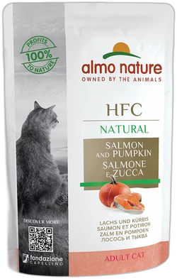 Almo Nature HFC Zalm en Pompoen Natvoer 55g Almo Nature HFC Zalm en Pompoen Natvoer 55g