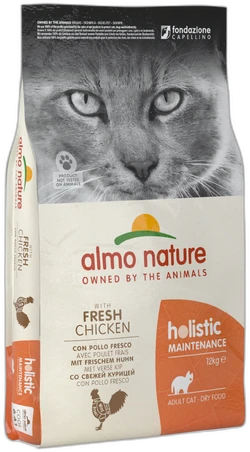 Almo Nature HOLISTIC Maintenance met Verse Kip Droogvoer voor katten 12 kg