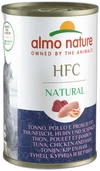 Almo Nature HFC Natural Tonijn, Kip & Ham Natvoer 140g