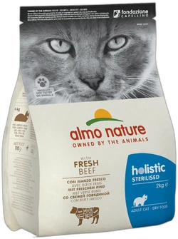 Almo Nature Sterilised met Verse Rund Droogvoer 2kg
