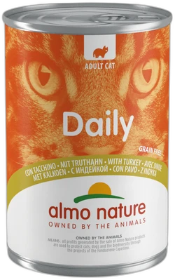 Almo Nature DAILY met Kalkoen Natvoer voor katten 400g