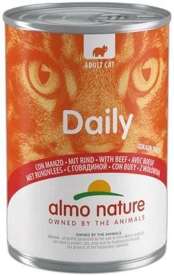 Almo Nature DAILY  met Rund Natvoer 400g