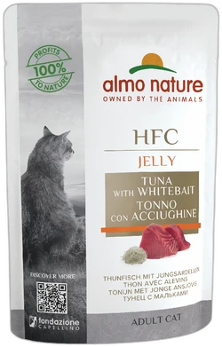 Almo Nature HFC Jelly Tonijn met Jonge Ansjovis Natvoer 55g