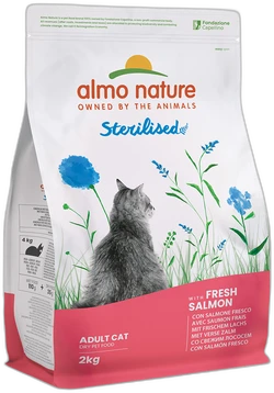 Almo Nature Sterilised met Verse Zalm Droogvoer 2kg